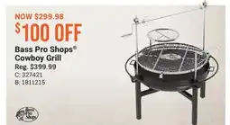 Cabela's Bass Pro Shops Cowboy Grill offer