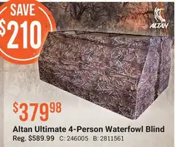 Cabela's Altan Ultimate 4-Person Waterfowl Blind offer