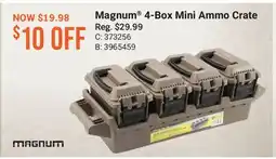 Cabela's Magnum 4-Box Mini Ammo Crate offer