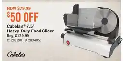 Cabela's Cabela's 7.5 Heavy-Duty Food Slicer offer
