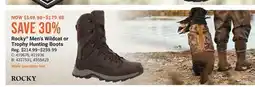 Cabela's Rocky Men's Wildcat or Trophy Hunting Boots offer