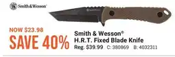 Cabela's Smith & Wesson H. R. T. Fixed Blade Knife offer