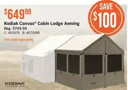 Cabela's Kodiak Canvas Cabin Lodge Awning offer