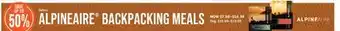 Cabela's ALPINEAIRE BACKPACKING MEALS offer