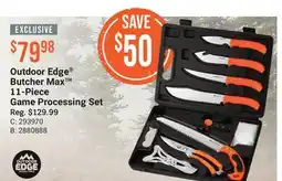 Cabela's Outdoor Edge Butcher Max 11-Piece Game Processing Set offer