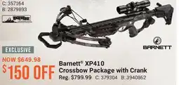 Cabela's Barnett XP410 Crossbow Package with Crank offer