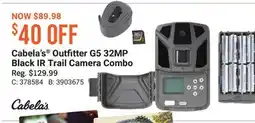 Cabela's Cabela's Outfitter G5 32MP Black IR Trail Camera Combo offer