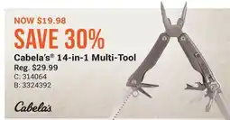 Cabela's Cabela's 14-in-1 Multi-Tool offer