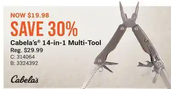 Cabela's Cabela's 14-in-1 Multi-Tool offer