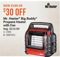 Cabela's Mr. Heater Big Buddy Propane Heater with Fan offer