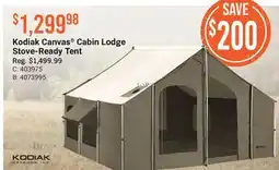 Cabela's Kodiak Canvas Cabin Lodge Stove-Ready Tent offer