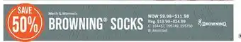 Cabela's Browning Socks offer