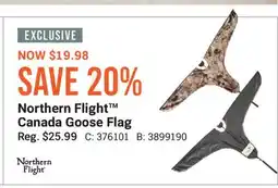 Cabela's Northern Flight Canada Goose Flag offer