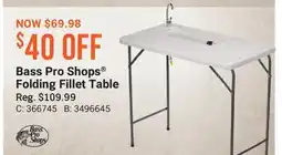 Cabela's Bass Pro Shops Folding Fillet Table offer
