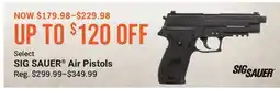 Cabela's Select SIG SAUER Air Pistols offer