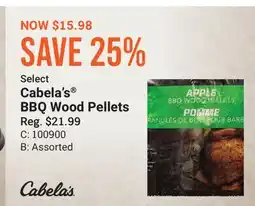 Cabela's Select Cabela's BBQ Wood Pellets offer