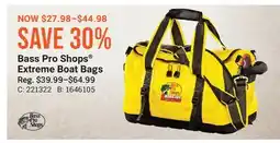 Cabela's Bass Pro Shops Extreme Boat Bags offer