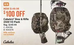 Cabela's Cabela's Bow & Rifle 2500 V2 Pack offer