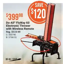 Cabela's Do-All FlyWay 60 Electronic Thrower with Wireless Remote offer