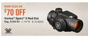 Cabela's Vortex Sparc II Red Dot offer