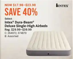 Cabela's Intex Dura-Beam Deluxe Single-High Airbeds offer
