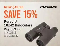 Cabela's Pursuit 10x42 Binoculars offer