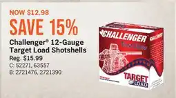 Cabela's Challenger 12-Gauge Target Load Shotshells offer