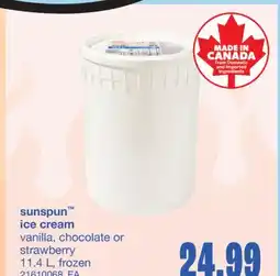 Wholesale Club ICE CREAM VANILLA, CHOCOLATE OR STRAWBERRY 11.4 L offer