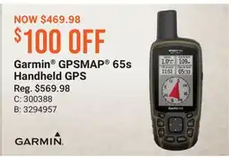 Cabela's Garmin GPSMAP 65s Handheld GPS offer