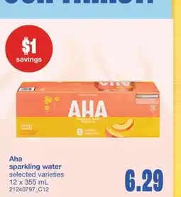 Wholesale Club SPARKLING WATER 12 X 355 ML offer