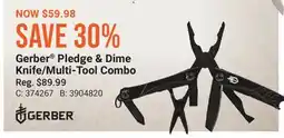 Cabela's Gerber Pledge & Dime Knife/Multi-Tool Combo offer