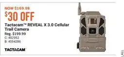 Cabela's Tactacam REVEAL X 3.0 Cellular Trail Camera offer