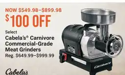 Cabela's Cabela's Carnivore Commercial-Grade Meat Grinders offer