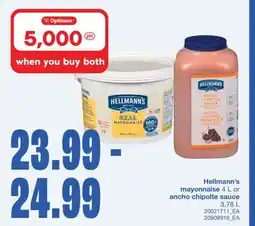 Wholesale Club MAYONNAISE 4 L OR ANCHO CHIPOLTE SAUCE, 3.78 L offer