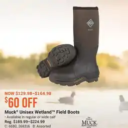 Cabela's Muck Unisex Wetland Field Boots offer