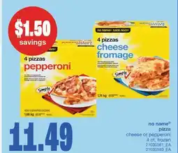 Wholesale Club PIZZA CHEESE OR PEPPERONI, 4 CT offer