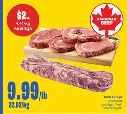 Wholesale Club BEEF RIBEYE UNGRADED offer