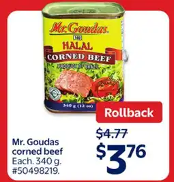 Walmart Mr. Goudas corned beef offer