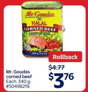 Walmart Mr. Goudas corned beef offer
