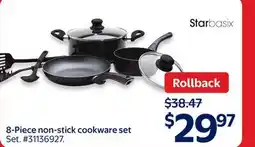 Walmart 8-Piece non-stick cookware set offer