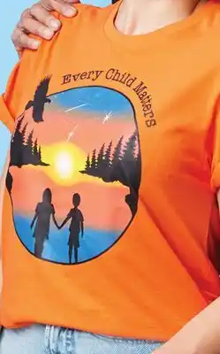 Walmart Adults' Indigenous Proud Every Child Matters tee offer