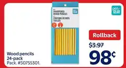 Walmart Wood pencils 24-pack offer