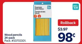 Walmart Wood pencils 24-pack offer