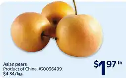 Walmart Asian pears offer