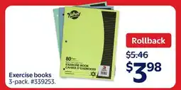 Walmart Exercies books offer