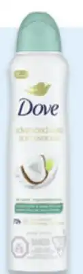 Walmart Dove dry spray antiperspirant offer