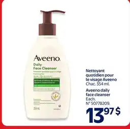 Walmart Aveeno daily face cleaner offer