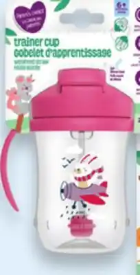 Walmart Parent's Choice weighted straw trainer cups or 360° transition cups offer