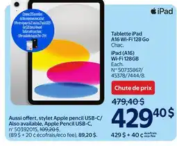 Walmart iPad (A16) Wi-Fi 128GB offer