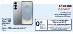 Walmart Galaxy S25 postpaid phone offer